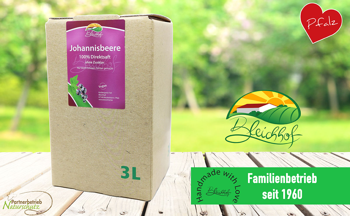 Bleichhof Johannisbeersaft - Bag in box (1x 3l)